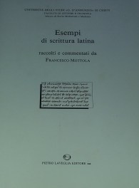 F.Mottola, Esempi di scrittura latina, Euro 25,00